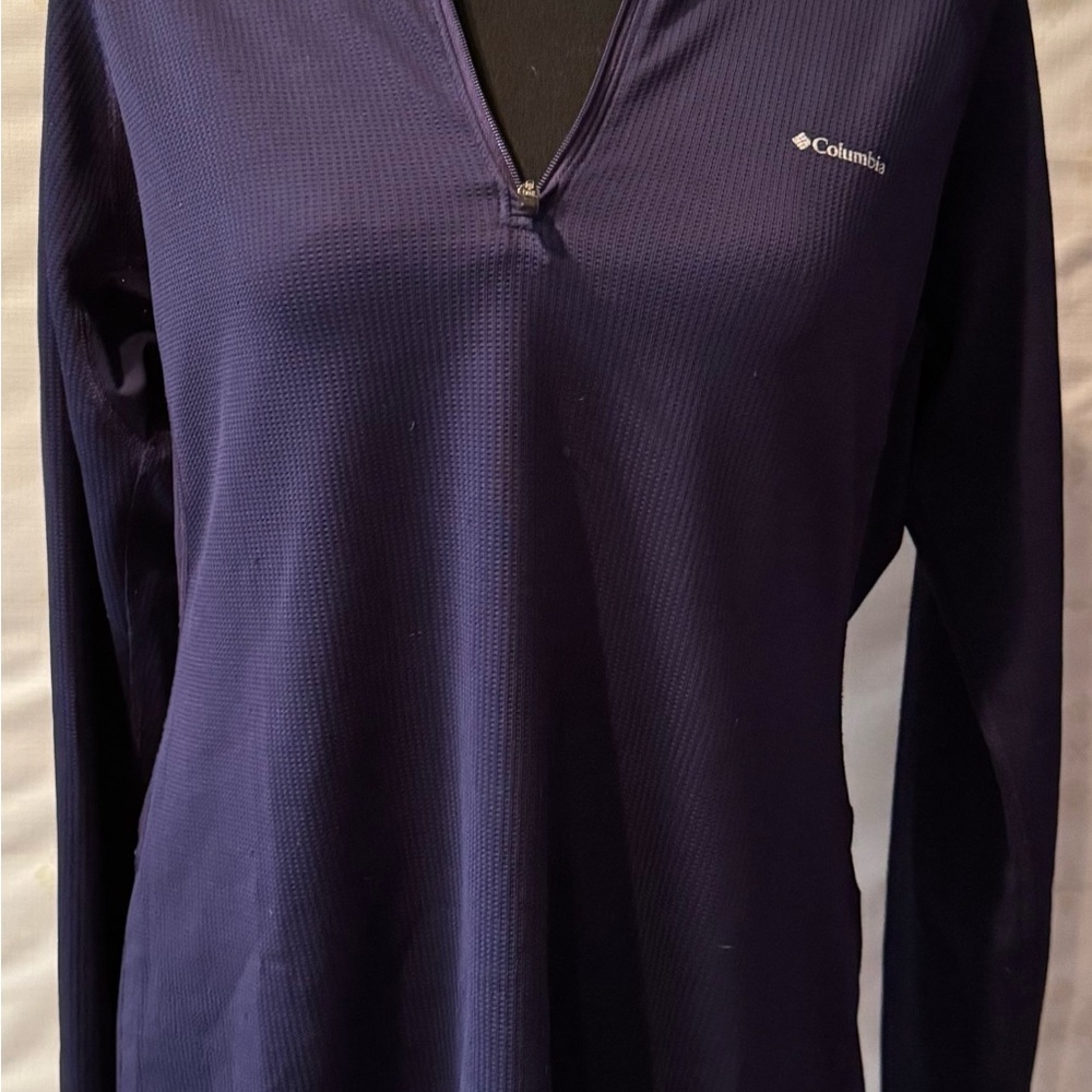 Columbia Purple Fitted Long Sleeve Top